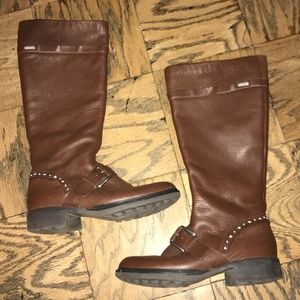 Size 8 Water Proof Womens Tall Winter Boots Brown